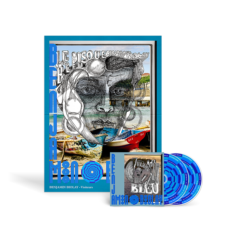 Livre 2 CD (24 titres) | Le Disque Bleu + Affiche “Visiteurs” dédicacée